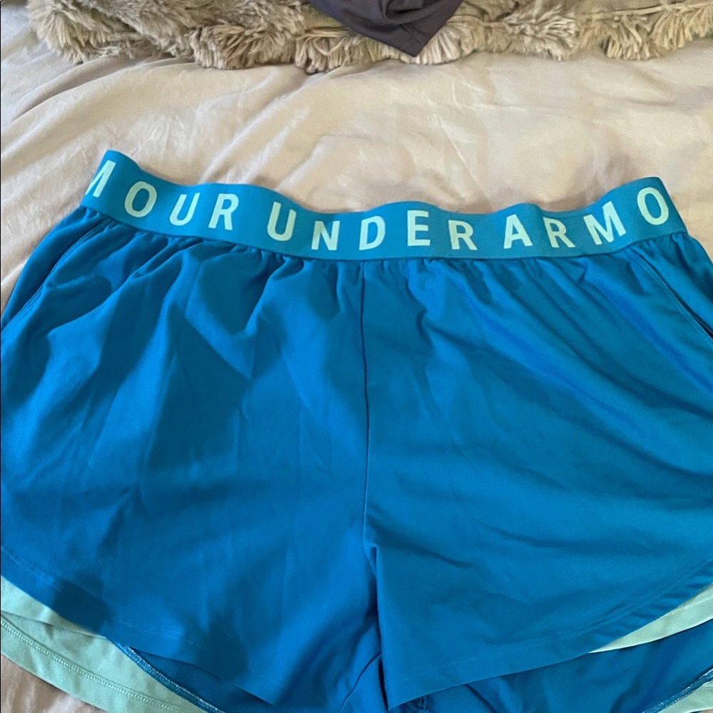 Under Armour Teal Performance Shorts